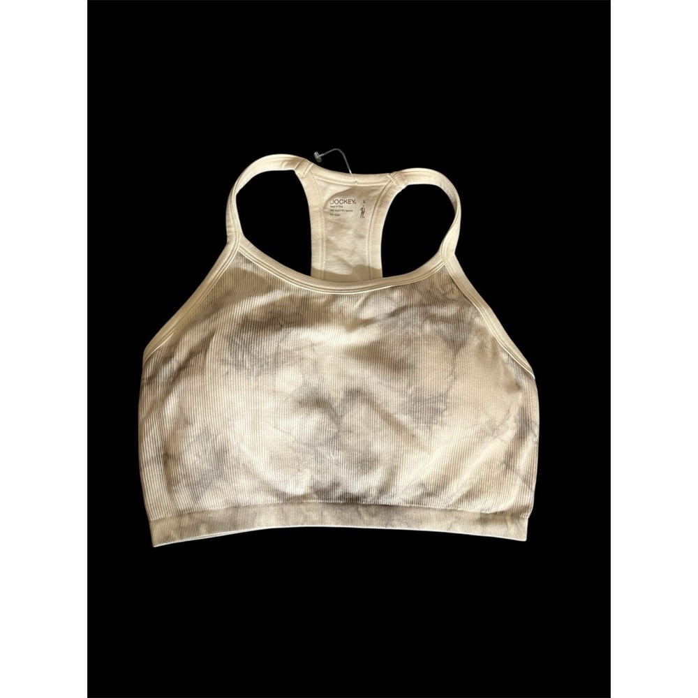 Jockey Sports Bra‎ White Tie Dye Size Large